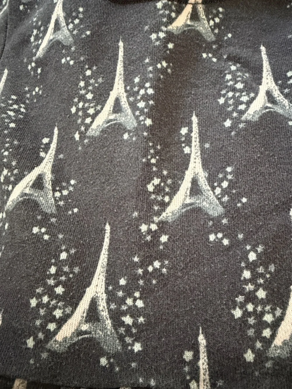 Gymboree Dark Gray Dress with Pink Eiffel‎ Print